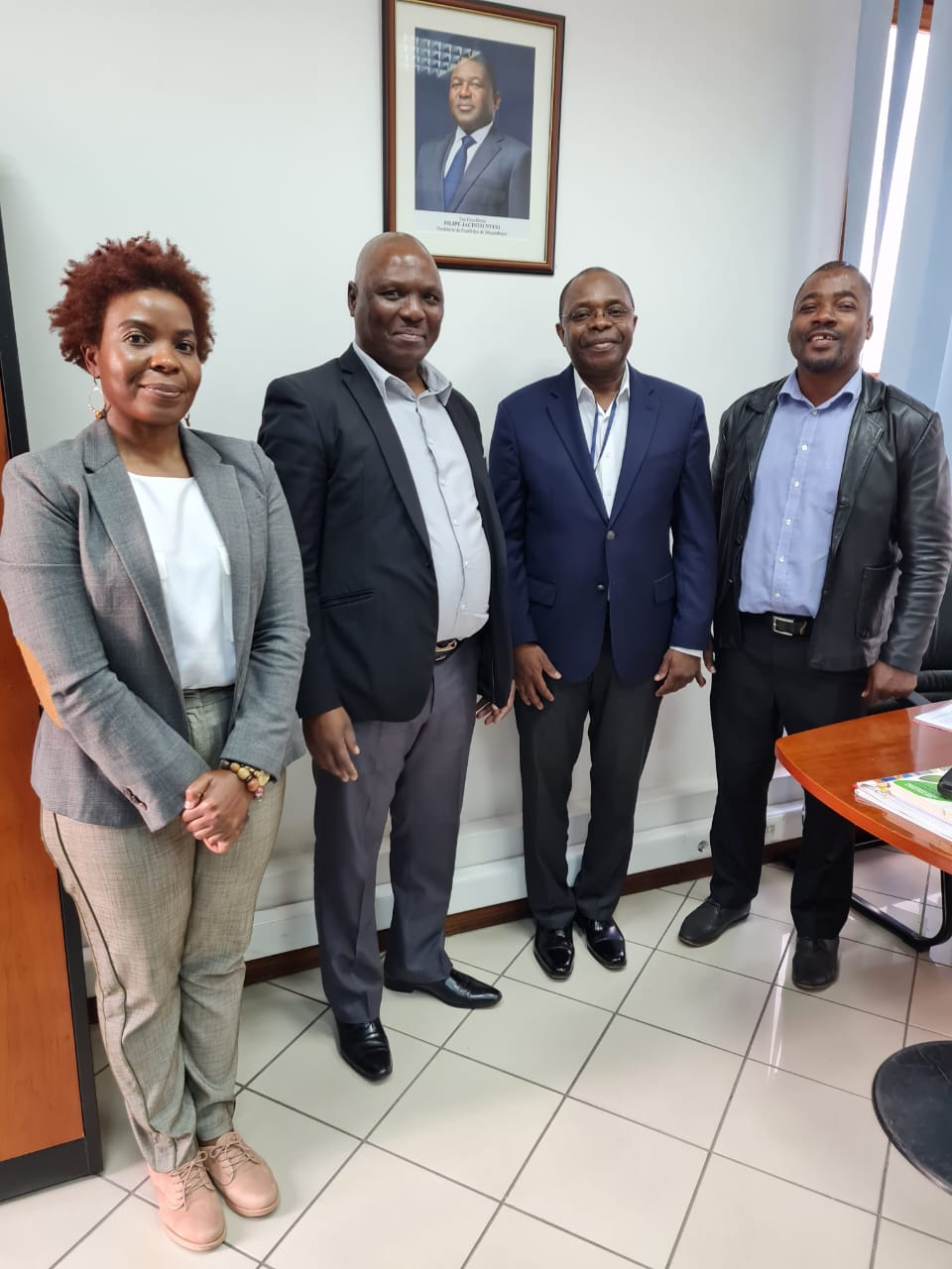 Visita do Conselheiro Comercial e de Negócios da Embaixada de Moçambique nos Estados Unidos da América (EUA) no IAM.