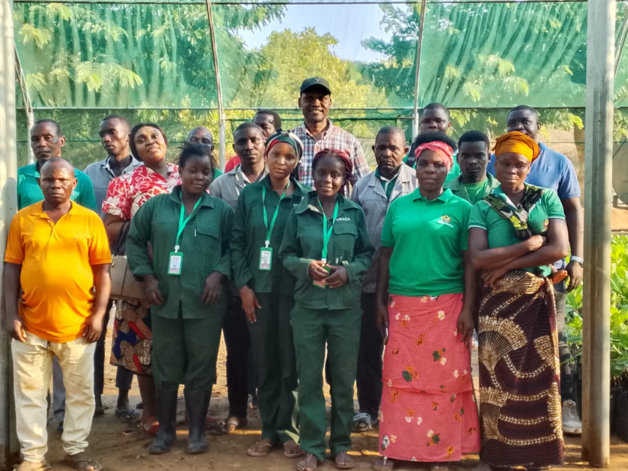 A Delegação de IAM, IP em Nampula realiza formação de viveiristas